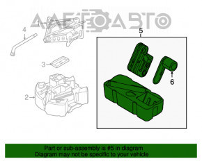 Compressor for inflating wheels Lincoln MKX 16-