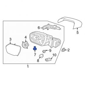 Ford Edge 15-24 Left Side Mirror Light
