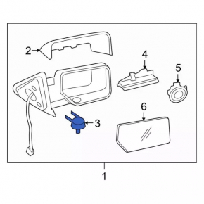 Ford Edge 15-24 Left Side Mirror Light