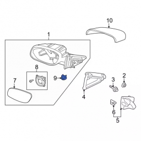 Ford Edge 15-24 Left Side Mirror Light