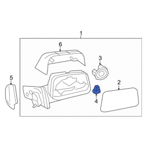Ford Edge 15-24 Left Side Mirror Light