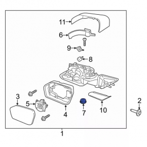 Ford Edge 15-24 Left Side Mirror Light