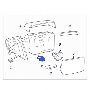 Ford Edge 15-24 Left Side Mirror Light
