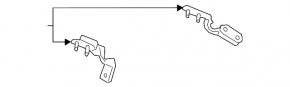 Left tailgate hinge Ford Escape MK4 20-24