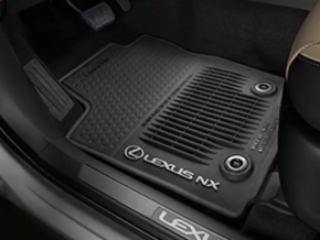 Set of interior mats Lexus NX200t NX300 NX300h 15-20 black, rubber, type 2