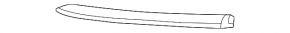Right front bumper grille molding for Jaguar F-Pace X761 17-20 chrome, R-Sport