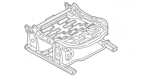 Mazda CX-9 Passenger Seat Cushion Lift Adjustment Motor 16-