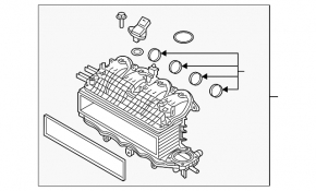 Intake manifold VW Jetta 11-18 USA 1.4T hybrid