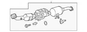 Intake pipe with catalytic converter Toyota Prius 50 20-22