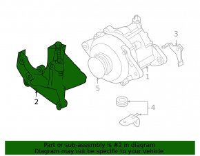 Power steering pump bracket Subaru Impreza WRX GH 08-14 2.5T