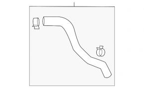 Coolant expansion tank tube Hyundai Sonata 20-23 2.5 thick