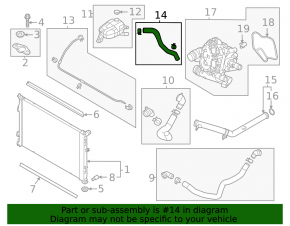 Coolant expansion tank tube Hyundai Sonata 20-23 2.5 thick
