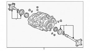 Rear differential gearbox Lexus UX200 UX250h 19-24