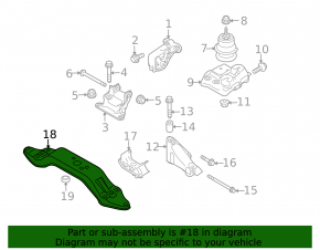 Subaru Outback 10-14 2.5 3.6 Transmission Mount Bracket