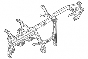 Under-torpedo pipe reinforcement Audi A6 C8 19-