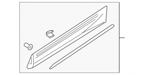 Lower rear left door trim Audi Q8 19-