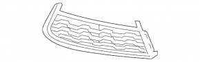 Lower grille of the front bumper right BMW 7 G11 G12 16-19 M-Sport