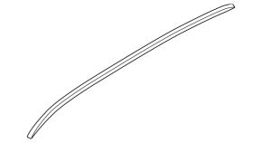 Right longitudinal roof rail BMW X1 F48 16-22 black gloss