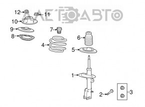 Front right shock absorber support Dodge Journey 11-