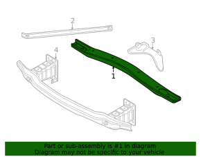 TV bar upper BMW X5 F15 14-18 4.4T
