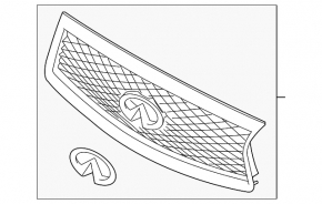 Infiniti Q60 17-18 grille