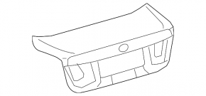 Trunk lid Lexus LS460 LS600h 07-12
