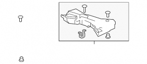 Foam plastic for tool right Toyota Prius 50 16-22 for spare tire