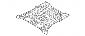 Hyundai Tucson 22-24 1.6T HEV trunk tray on the body
