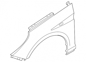 Front left wing Hyundai Sonata 18-19