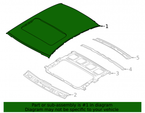 Metal roof Hyundai Elantra UD 11-13 under the hatch