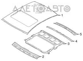Metal roof Hyundai Elantra UD 11-13 under the hatch