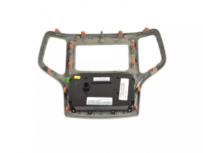 Climate control Jeep Grand Cherokee WK2 18 panel assembly, with beige trim, crack in the knob