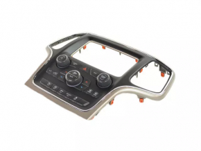 Climate control Jeep Grand Cherokee WK2 18 panel assembly, with beige trim, crack in the knob