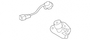 Lexus GS300 GS350 GS430 GS450h 06-07 trunk lid lock cylinder