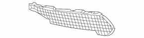 Lower front bumper grille left Acura TLX 18-20