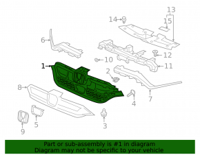 Honda CRV 20-22 Radiator Grille Base
