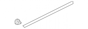 Front left door seal Honda Accord 13-17 lower