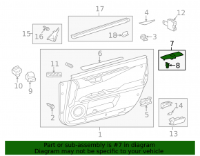 Front right window lift control trim Lexus ES300h ES350 13-18 black