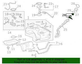 Lexus NX300h Fuel Filler Cap 18-21