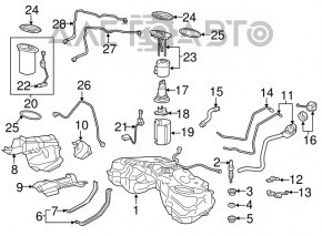 Lexus CT200h 14-17 Fuel Filler Cap