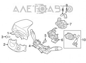 Ignition switch Hyundai Elantra AD 17-20 with contact group and immobilizer