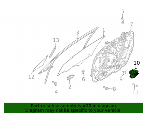Front left window motor for Kia Sorento 2021-2025
