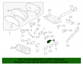 Subaru Forester 19-24 SK interior trunk opening button with position memory