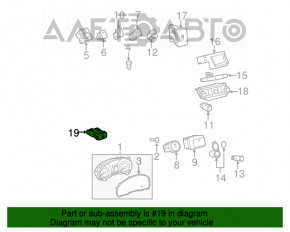 Fuel tank flap release button Lexus RX300 RX330 RX350 RX400h 04-09