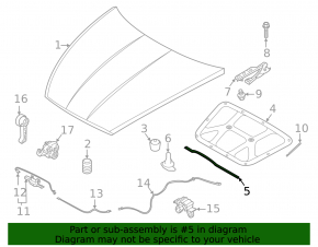 Kia K5 21-26 Hood Seal