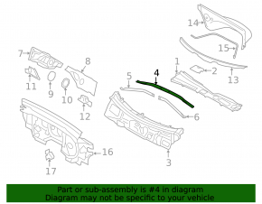 Front strut center strut bar Audi Q5 8R 09-17
