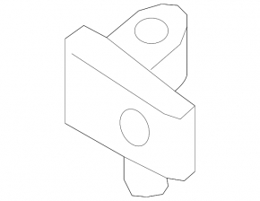 Lower front left door hinge for Audi E-Tron 19-23 (2 parts)