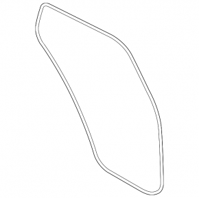 Rear left door seal for Porsche Cayenne 19-26