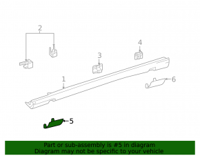 Front left threshold plug Mercedes E-class W212 10-16 AMG pkg