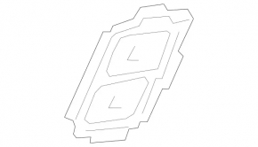 Central lock button front right Mercedes W213 E 17-23 black